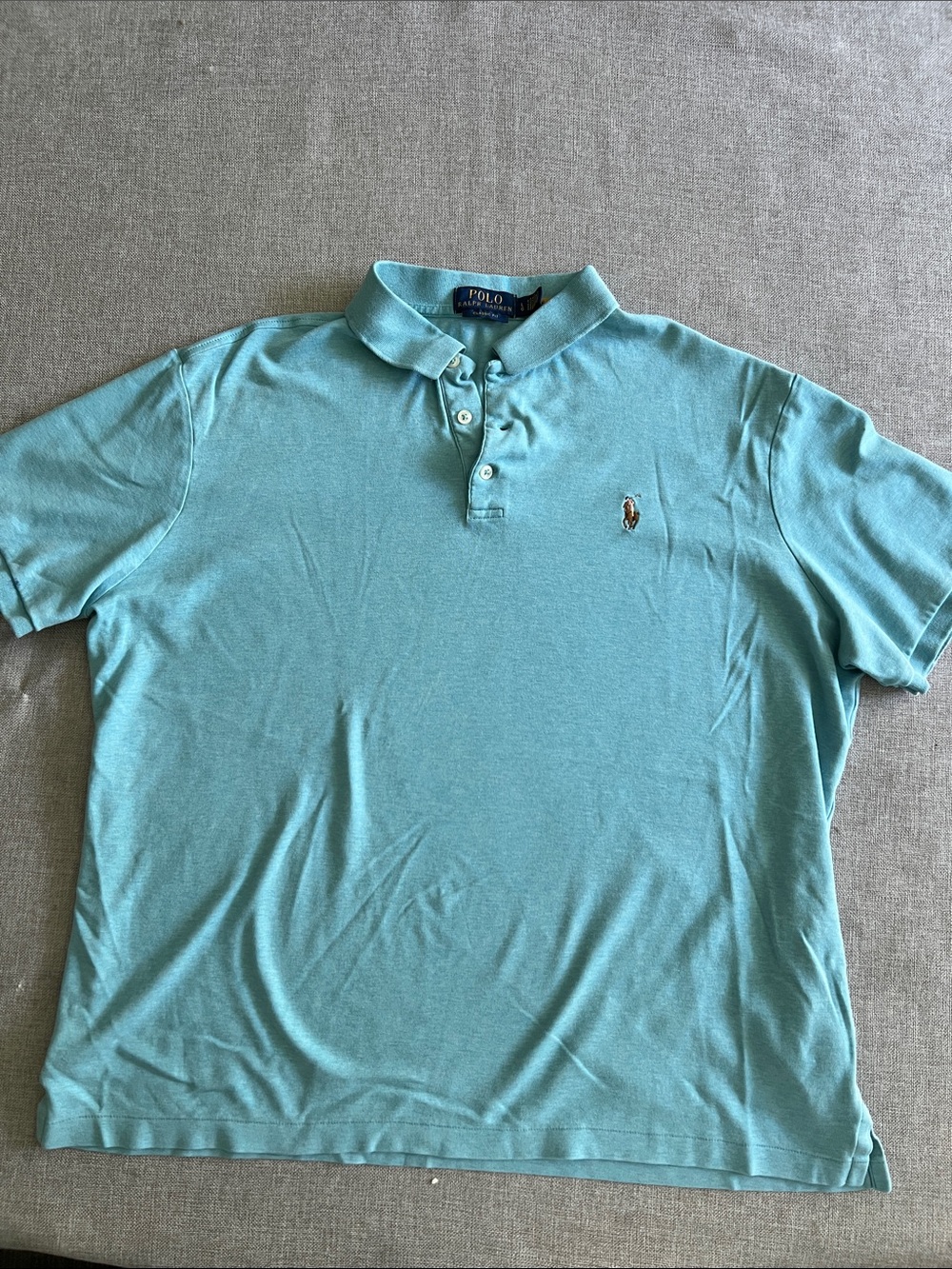 Ralph Lauren Polo Shirt in Light Aqua Blue